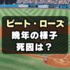 【訃報】ピート・ローズ死去！死因は何？晩年の様子も